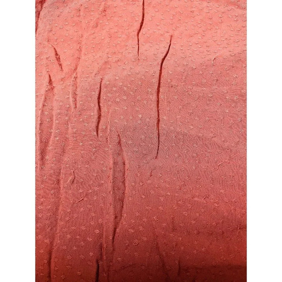 Ava & Viv Blouse Sz 2x Square Neck Peasant Rustic Lightweight Textured Thin Boho - Picture 5 of 9